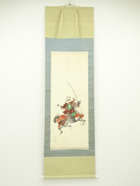 道具 ] - 道具 蔦谷喜一筆 源平雄姿 肉筆絹本掛軸（共箱） | ネット